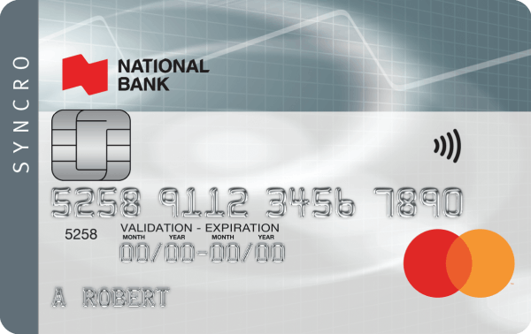 National Bank Syncro Mastercard credit card